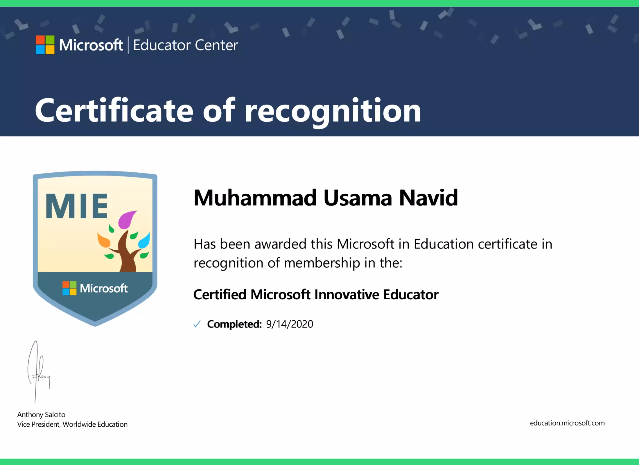 Microsoft-Innovative-Educator-Muhammad-Usama-Navid
