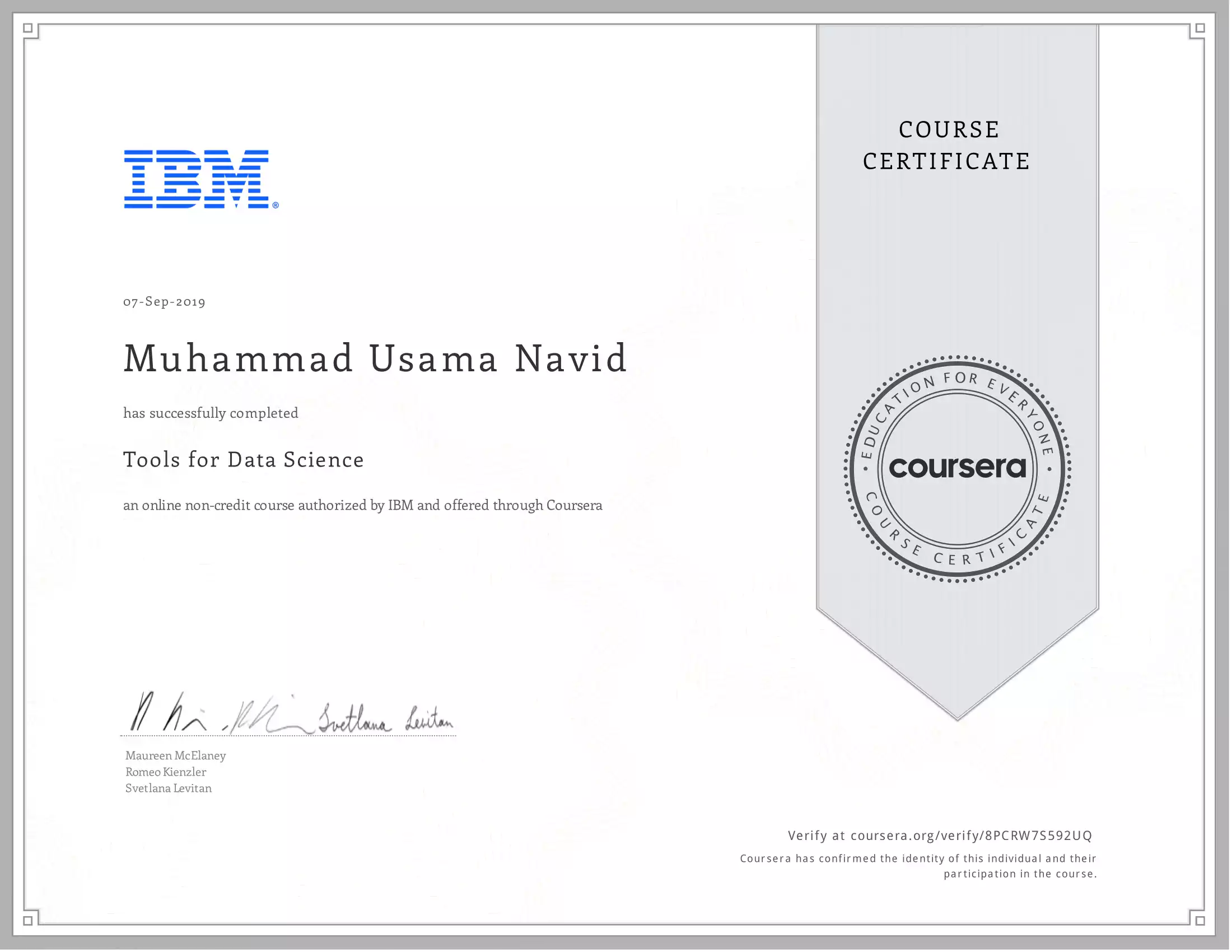Tools-for-Data-Science-IBM-Coursera-Muhammad-Usama-Navid